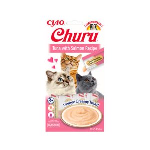 Inaba Churu creme snack, tonijn en zalm